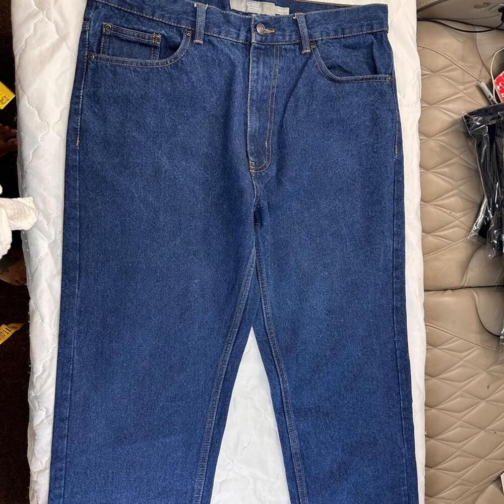 Men's Blue and Navy Jeans